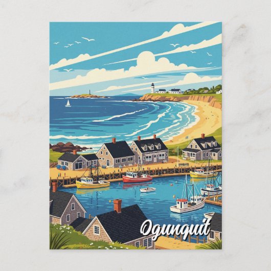 Maine Ogunquit Reizen Briefkaart (Voorkant)