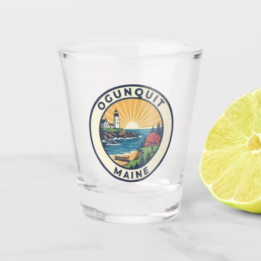 Maine Ogunquit Reizen Shot Glas (Voorkant)