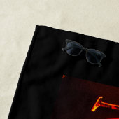 Maine on Fire Beach Towel Strandlaken (In situ)