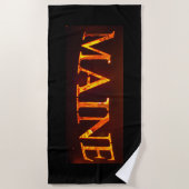 Maine on Fire Beach Towel Strandlaken (Voorkant)