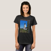 Maine-ontwerp van de vuurtoren van het Pemaquid-pu T-shirt (Voorkant volledig)