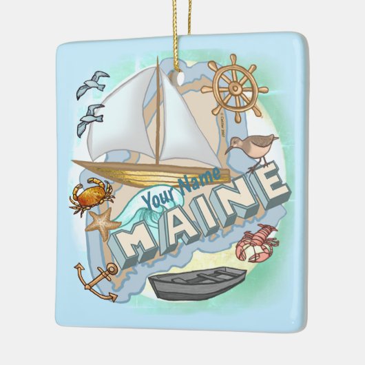 Maine-ornament Keramisch Ornament (Links)