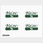 Maine Ovale Sticker (Vel)