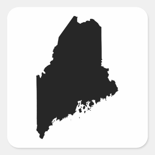 Maine-overzicht Vierkante Sticker (Voorkant)