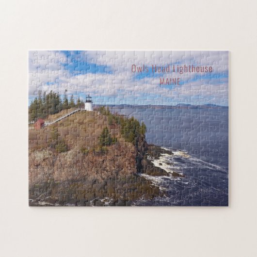 Maine Owls Head Lighthouse Jigzaag Puzzle Legpuzzel (Horizontaal)