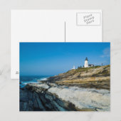 Maine, Pemaquid Point, Pemaquid Point Lighthouse Briefkaart (Voorkant / Achterkant)