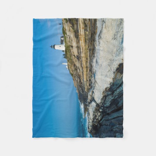 Maine, Pemaquid Point, Pemaquid Point Lighthouse Fleece Deken (Voorkant)