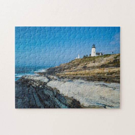Maine, Pemaquid Point, Pemaquid Point Lighthouse Legpuzzel (Horizontaal)