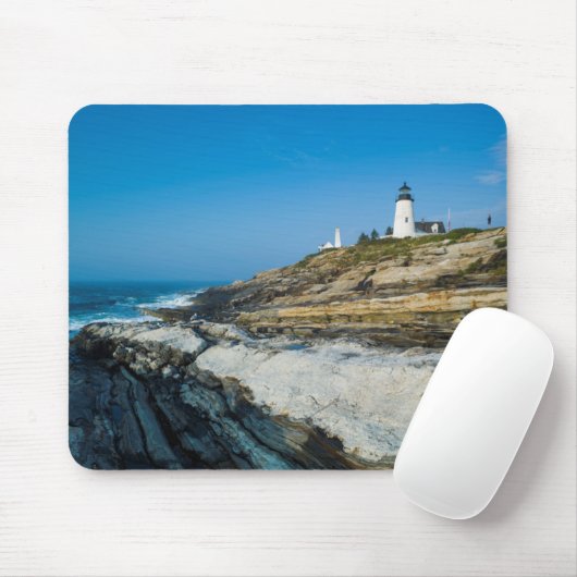 Maine, Pemaquid Point, Pemaquid Point Lighthouse Muismat (Met muis)