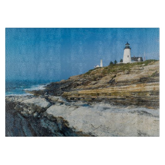 Maine, Pemaquid Point, Pemaquid Point Lighthouse Snijplank (Voorkant)