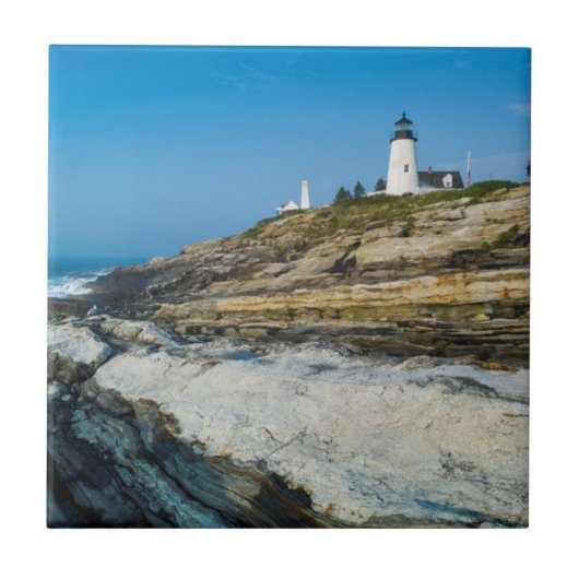 Maine, Pemaquid Point, Pemaquid Point Lighthouse Tegeltje (Voorkant)