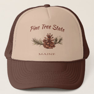 Maine Pine Cone Trucker Pet