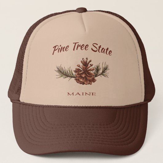 Maine Pine Cone Trucker Pet (Voorkant)