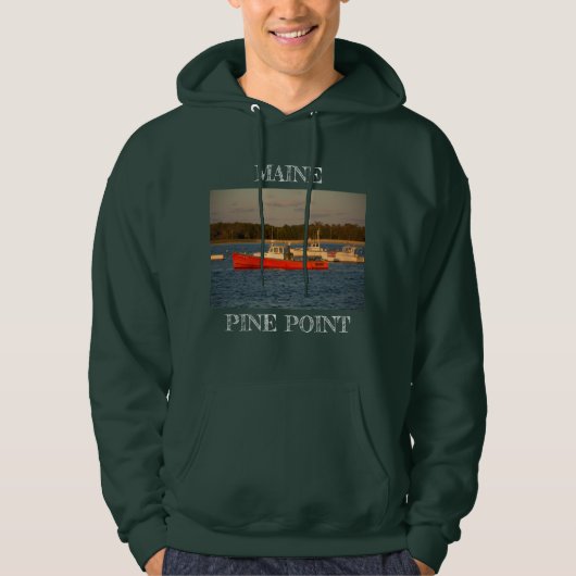 Maine Pine Point-hoodsweatshirt Hoodie (Voorkant)