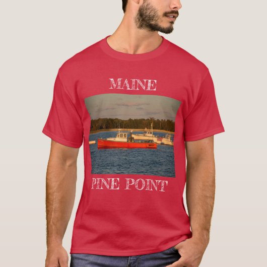 Maine Pine Point-shirt T-shirt (Voorkant)