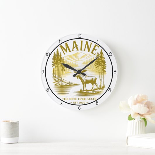 Maine Pine Tree State Eland  Grote Klok (Huis)