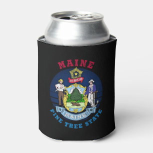 MAINE PINE TREE STATE FLAG BLIKJESKOELER