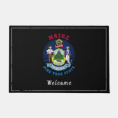 MAINE PINE TREE STATE FLAG DEURMAT (Voorkant)