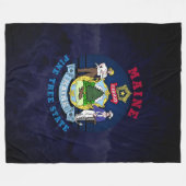 MAINE PINE TREE STATE FLAG FLEECE DEKEN (Voorkant (Horizontaal))