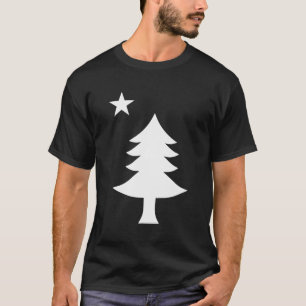 Maine Pine Tree State Flag Pride Patriotic T-shirt