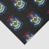MAINE PINE TREE STATE FLAG TISSUEPAPIER (Detail)
