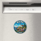 Maine Pine Tree State Kusttrots Magneet (Insitu (Vaatwasser))
