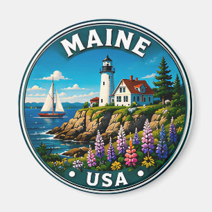 Maine Pine Tree State Kusttrots Magneet