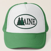 Maine Pine Trees II Trucker Pet (Voorkant)