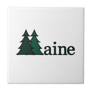 Maine Pine Trees Tile Tegeltje