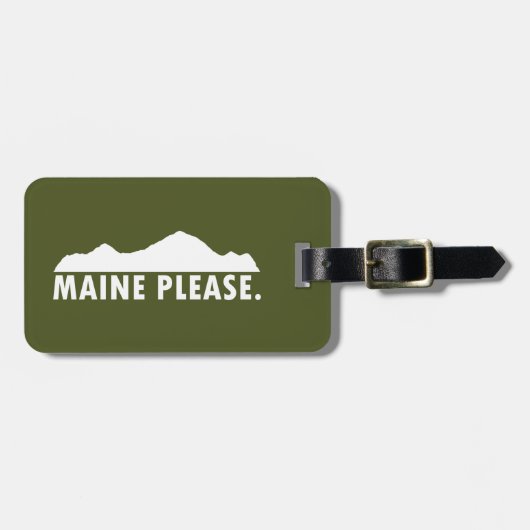 Maine Please Bagagelabel (Voorkant horizontaal)