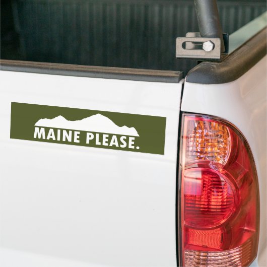 Maine Please Bumpersticker (Op Truck)