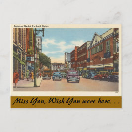 Maine, Portland, Downtown Briefkaart