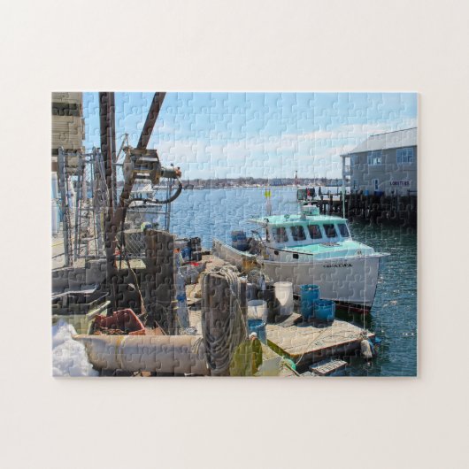 Maine Portland Harbour. Legpuzzel (Horizontaal)