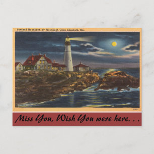 Maine, Portland Headlight, Cape Elisabeth Briefkaart