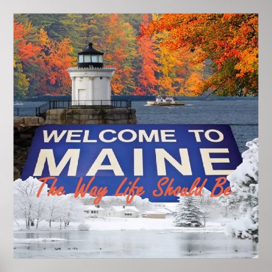 MAINE POSTER (Voorkant)