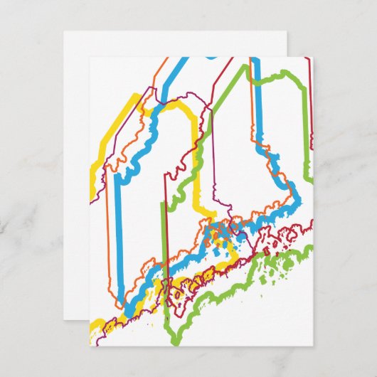 maine pride blur kaart (Voorkant / Achterkant)