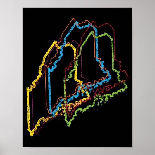 maine pride blur poster (Voorkant)