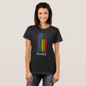 Maine Pride Month Pride Flag LGBT Community LGBTQ  T-shirt (Voorkant volledig)