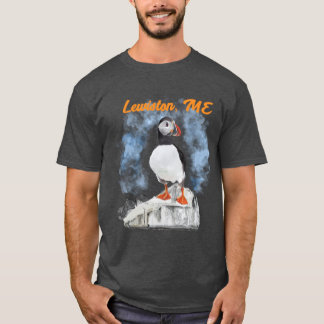 Maine Puffin en Stad T-shirt