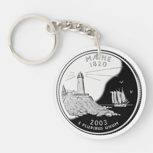 Maine Quarter Sleutelhanger (Voorkant)