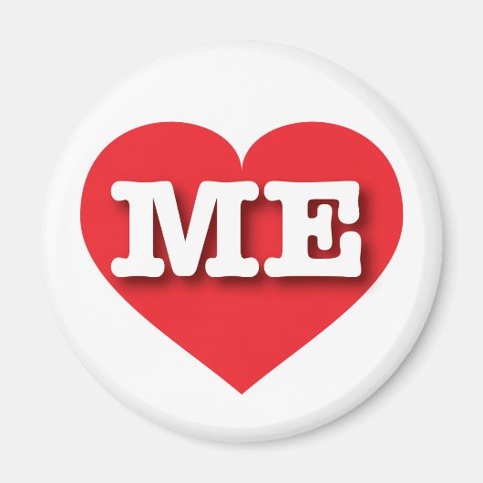 Maine Red Heart - Ik hou van me Magneet (Voorkant)