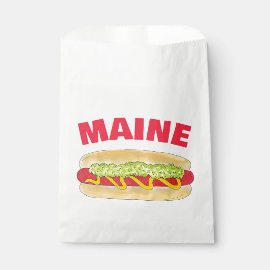 Maine Red Snapper Hotdog Portland ME Food Cookout Bedankzakje (Voorkant)