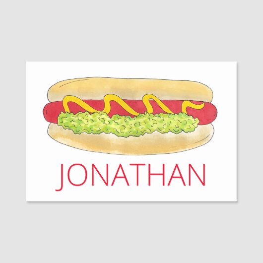 Maine Red Snapper Hotdog Portland ME Food Cookout Naamplaatje (Voorkant)