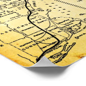 Maine Resorts met Kaart Prints (Hoek)