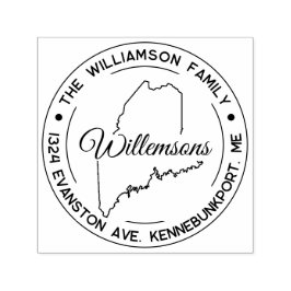 Maine retour adres stempel zelf-inkt