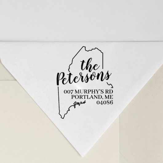 Maine retour adres stempel zelf-inkt