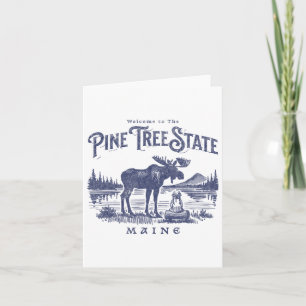  Maine Retro State Parks US Reizen Wandelen G Kaart