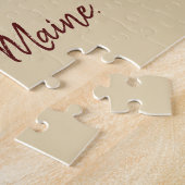 Maine rode kreeft gepersonaliseerde puzzel legpuzzel (Zijkant)