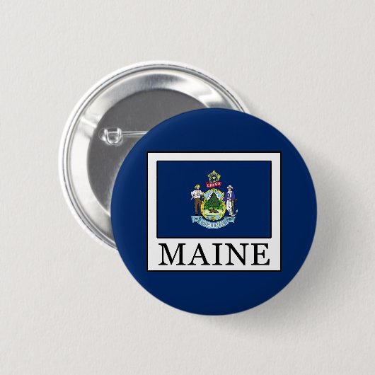 Maine Ronde Button 5,7 Cm (Voorkant /achterkant)