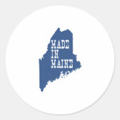 Maine Ronde Sticker (Voorkant)